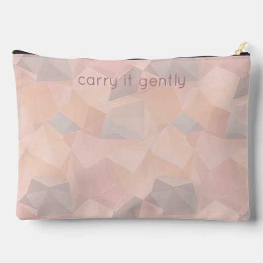 Pastel Geometric Pop | Blush Custom Large Etui (Achterkant)