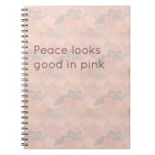 Pastel Geometric Pop | Blush Custom Notebook Notitieboek (Voorkant)