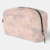 Pastel Geometric Pop | Blush Custom Toiletries Bag Toilettasje (Rechterhoek)