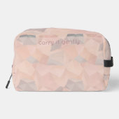 Pastel Geometric Pop | Blush Custom Toiletries Bag Toilettasje (Achterkant)