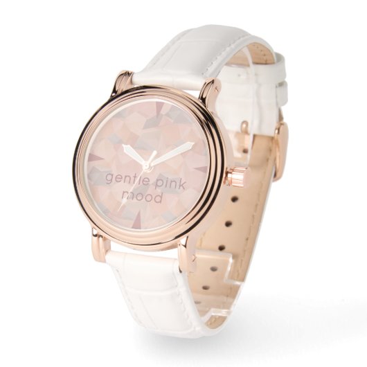 Pastel Geometric Pop | Blush Custom Women's Horloge (Hoek)