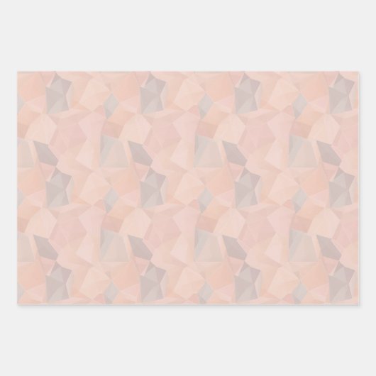 Pastel Geometric Pop | Blush Inpakpapier Vel (Voorkant)