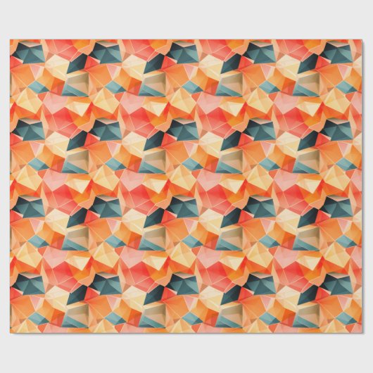 Pastel Geometric Pop | Fiesta Wrapping Paper Roll Cadeaupapier (Vlak)