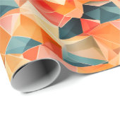 Pastel Geometric Pop | Fiesta Wrapping Paper Roll Cadeaupapier (Rol Hoek)