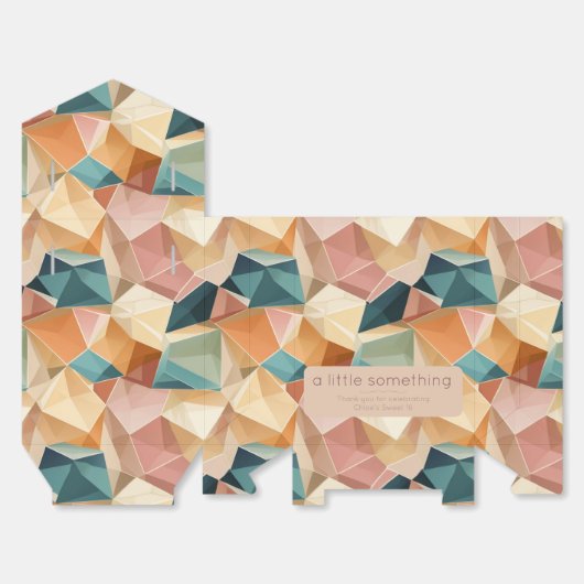 Pastel Geometric Pop | Jewel Custom Bedankdoosjes (Ongevouwen)
