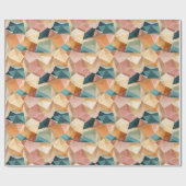 Pastel Geometric Pop | Jewel Wrapping Paper Roll Cadeaupapier (Vlak)