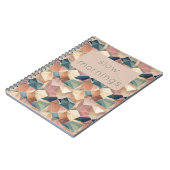 Pastel Geometric Pop | Muted Custom Notebook Notitieboek (Linkerzijde)