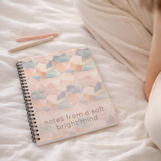 Pastel Geometric Pop | Soft Spectrum Custom Notitieboek