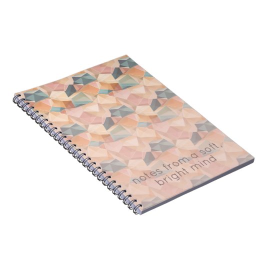 Pastel Geometric Pop | Soft Spectrum Custom Notitieboek (Rechterzijde)