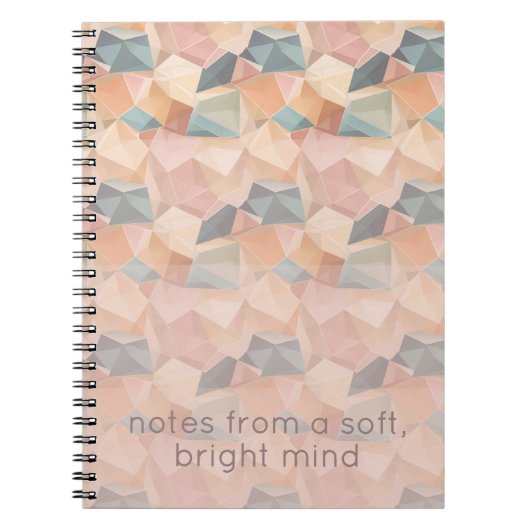 Pastel Geometric Pop | Soft Spectrum Custom Notitieboek (Voorkant)