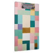 Pastel Geometric Quilt Klembord (Rechts)