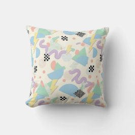 Pastel Geometric Shapes Pattern | Soft Abstract  Kussen