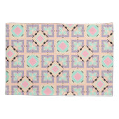 Pastel Geometric Tile Pattern | Pink Mint Purple  Kussensloop (Achterkant)