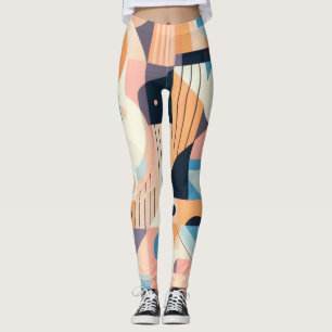 Pastel Geometrics Vrouwen Workout Leggings