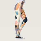 Pastel Geometrics Vrouwen Workout Leggings (Rechts)