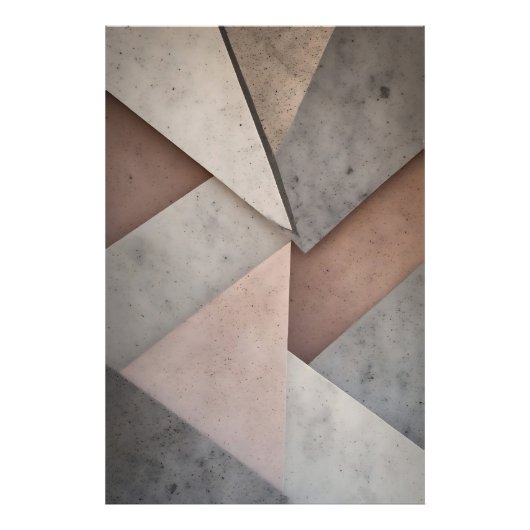 Pastel Geometrie Foto Afdruk (Voorkant)