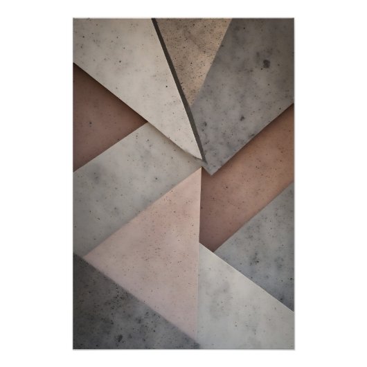 Pastel Geometrie Perfect Poster (Voorkant)