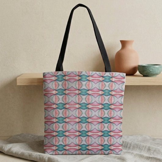 Pastel Geometrie Tote Bag