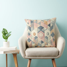 Pastel Geometrisch Harmoniepatroon Kussen