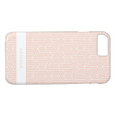 Pastel geometrisch initiaal / monogram Case-Mate iPhone case (Achterkant (Horizontaal))
