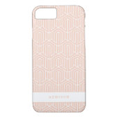 Pastel geometrisch initiaal / monogram Case-Mate iPhone case (Achterkant)