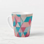 Pastel geometrisch patroon - kleine latte Mok (12  (Linkerhoek)