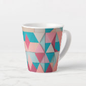 Pastel geometrisch patroon - kleine latte Mok (12  (Rechterhoek)