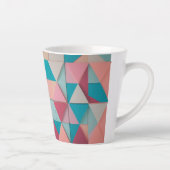 Pastel geometrisch patroon - kleine latte Mok (12  (Rechts)