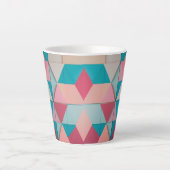 Pastel geometrisch patroon - kleine latte Mok (12  (Voorkant)