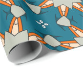 Pastel Geometrisch Patroon – Zachte Abstracte Kleu Cadeaupapier (Rol Hoek)