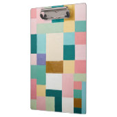Pastel geometrisch quilt klembord (Links)