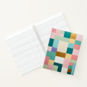 Pastel geometrisch quilt notitieboek (Binnen)