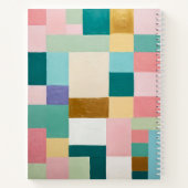 Pastel geometrisch quilt notitieboek (Achterkant)
