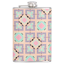Pastel Geometrisch Tegelmotief | Roze Mint Paars 