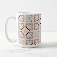 Pastel Geometrisch Tegelmotief | Roze Mint Paars 