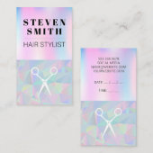 Pastel Geometrische Achtergrond Afsprakenkaartje (Voorkant / Achterkant)