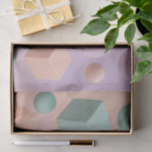 Pastel Geometrische Bollen Kubussen Tissuepapier (Geschenk)