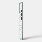 Pastel geometrische cirkels en diamantpatroon Case-Mate iPhone case (Achterkant / Links)