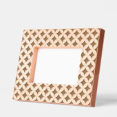 Pastel geometrische cirkels en diamantpatroon gegraveerde lijstjes (Links)