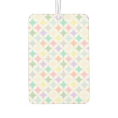 Pastel geometrische cirkels en diamantpatroon luchtverfrisser (Achterkant)