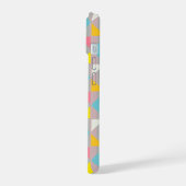 Pastel Geometrische Driehoek Hoesje iPhone 15 Case (Linkerkant)