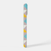 Pastel Geometrische Driehoek Hoesje iPhone 15 Case (Rechterkant)