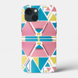 Pastel geometrische driehoeken – moderne retro app Case-Mate iPhone case