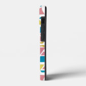 Pastel geometrische driehoeken – moderne retro app Case-Mate iPhone case (Achterkant / Links)