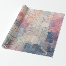 Pastel Geometrische Droom – Modern Abstract Patroo Cadeaupapier