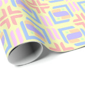 Pastel Geometrische Harmonie Cadeaupapier (Rol Hoek)