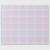 Pastel Geometrische Huwelijk Cadeaupapier (Vlak)