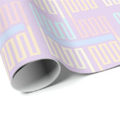 Pastel Geometrische Huwelijk Cadeaupapier (Rol Hoek)