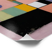 Pastel Geometrische Metropool Perfect Poster (Hoek)