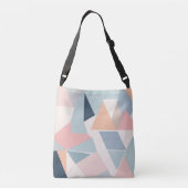 Pastel Geometrische Minimalistische Canvas tas (Achterkant)